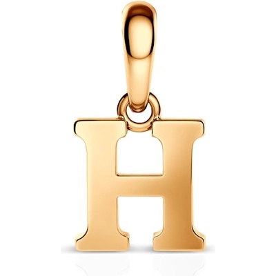 SAVICKI Висулка с буква h savicki : злато