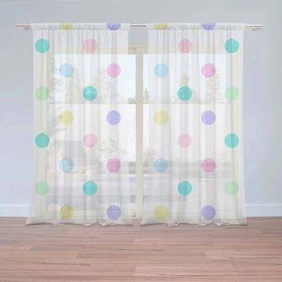 Sablio Záclony Puntík vedle puntíku: 2ks 150x250cm