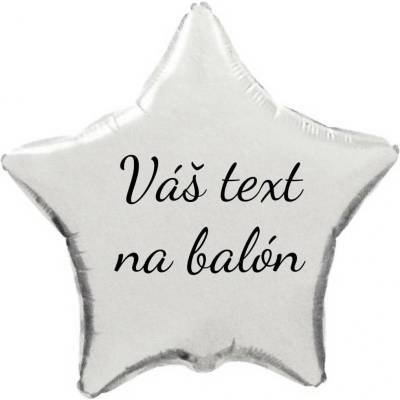 Personal Godan Fóliový balón s textem Stříbrná hvězda 45 cm