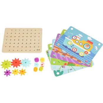 Tooky Toy Дървена игра със зъбни колела tk352