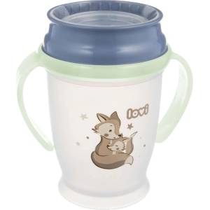 LOVI Неразливаща се чаша Lovi - 360°, Night&Day, Fox, 250 ml, 9 м+ (1/611)
