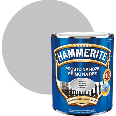 Hammerite Priamo na hrdzu, 0,70L, hladký stříbrný