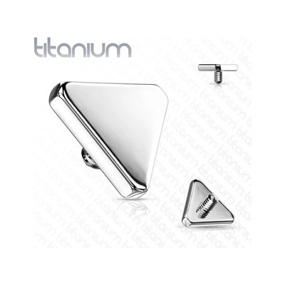 Šperky4U náhradní trojúhelník k labretě titan závit TIT1072-03