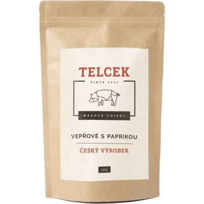 Telcek Masové vepřové chipsy paprika 50 g