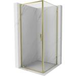 Mexen Exo-BR падаща душ кабина 75 x 75 см, прозрачна, златна - 8181-075-075-50-00 (8181-075-075-50-00)