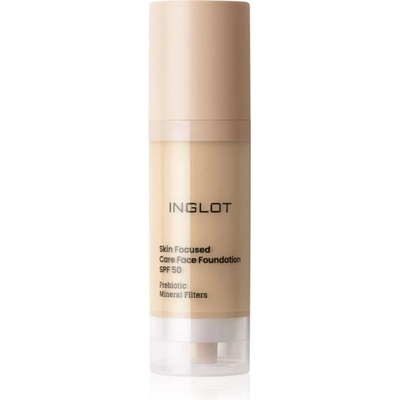 Inglot Skin Focused Care Face Foundation SPF50 krycí make-up 301 Light Olive 30 ml