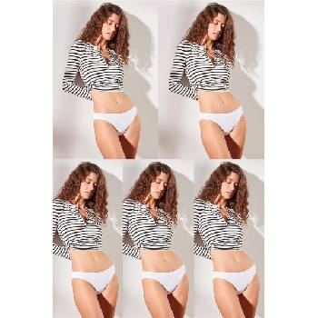 Underwear City C&City Дамски бикини - 5 бр. 523 - Бели #324954 (324954_Бяло)
