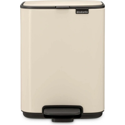 Brabantia Кош за боклук Brabantia Bo Pedal 1010122, 4 л, Леко затваряне, Противоплъзгаща основа, Бежов (1010122)