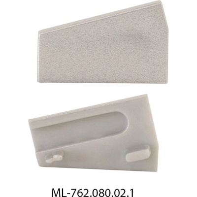 ML-762.080.02.1 Koncovka pro SD pravá, stříbrná barva, 1 ks