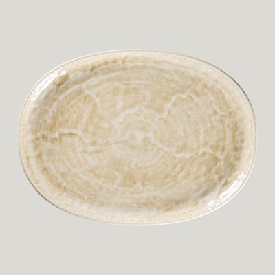 RAK Porcelain Krush talíř oválný 32 x 24 cm béžový KSOP32VL-6