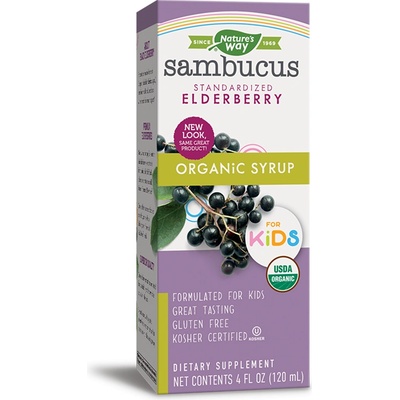 Nature's Way Самбукус Оргáник сироп за деца с черен бъз | Nature’s Way (15797)