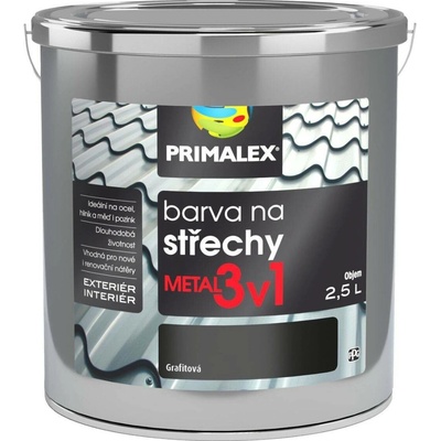 Primalex Metal 3v1 2,5L grafitová