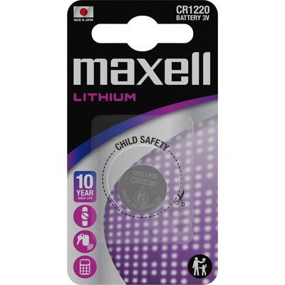 Maxell Бутонна батерия литиева maxell cr1220 3v (ml-bl-cr1220)