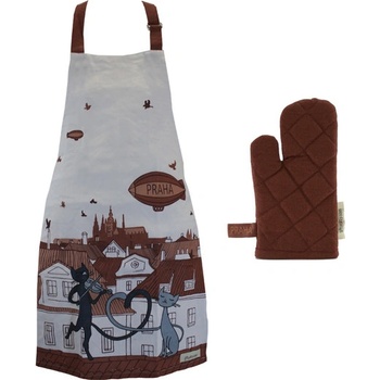 Home Elements Dětská zástěra a chňapka Kočky