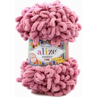 Alize příze Puffy Fine 295 Starorůžová