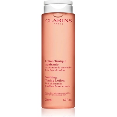 Clarins Cleansing Soothing Toning Lotion почистващ и успокояващ тоник за чувствителна и суха кожа 200ml