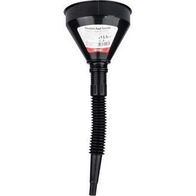 AMIO Flexibilný čierny univerzálny lievik so sitkom 13,5cm