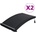vidaXL Извити соларни панели за отопление на басейн, 2 бр, 110x65 см (3059850)