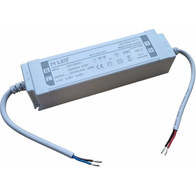 MLED, 100W LED napájeci zdroj, 12V, voděodolný, 8,3A, IP67, MLED-12V100W-IP67