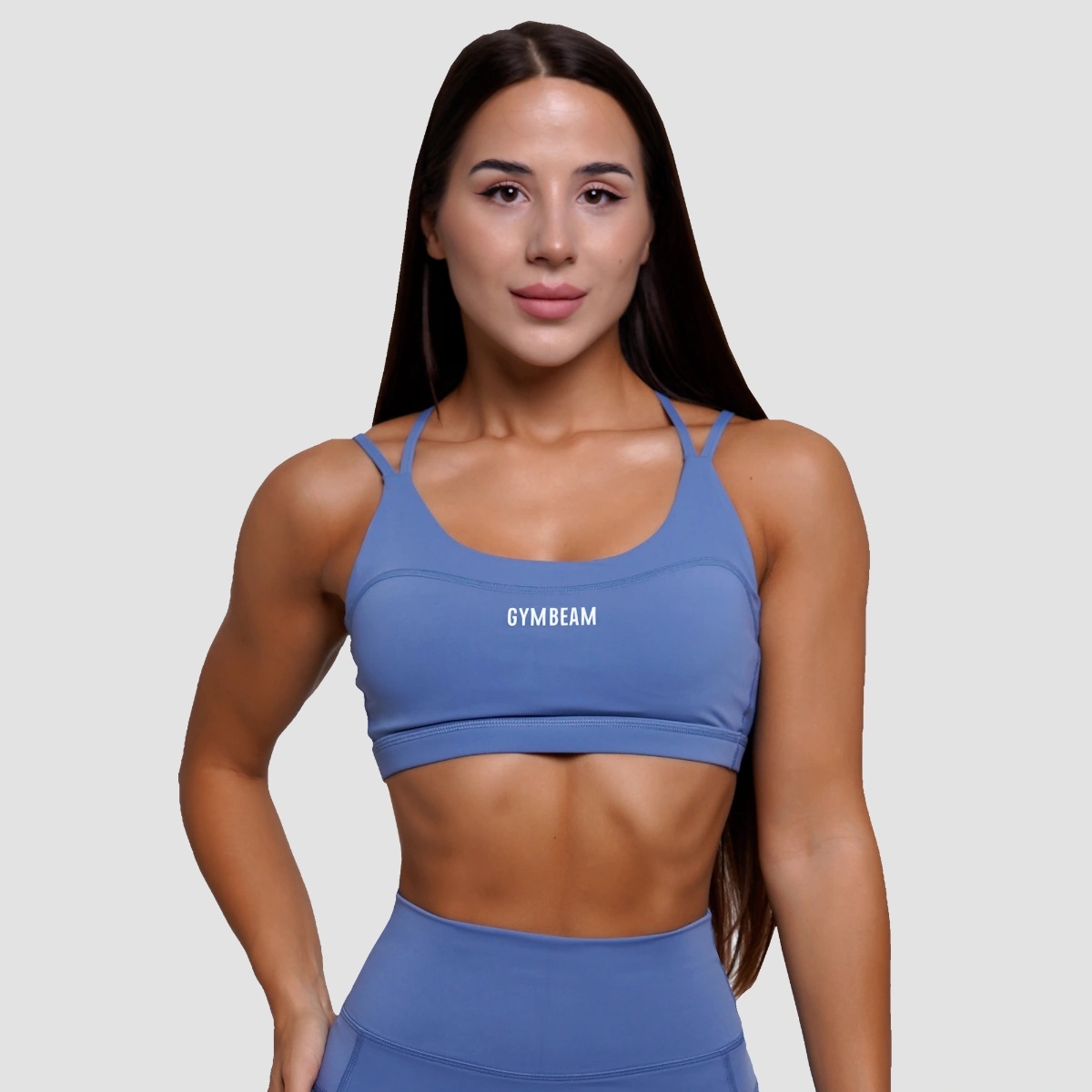 GymBeam Спортен сутиен FIT Steel Blue S