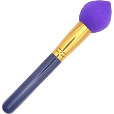 Divine cosmetics CP35 hubka na make-up s rúčkou 18 cm fialová