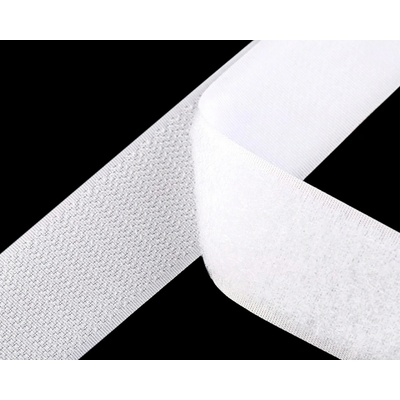 Stoklasa Suchý zip háček + plyš 740601 bílý, šířka 3,8cm (v metráži)