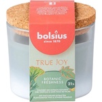 Bolsius Ароматна свещ Bolsius в стъкло с корков капак, 80x75 мм, True Joy Botanic Freshness
