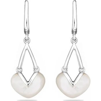 Image 1 of Swan Сребърни обици с бял седеф GL1681E Swan