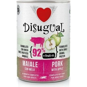Disigual Консерва куче disugual fruit за пораснали кучета от всички породи - 92% прасе и 4% ябълка, ПАСТЕТ - petpet - 6,65 лв
