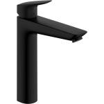 Hansgrohe Logis - Смесител за умивалник със сифон, EcoSmart, матово черно 71090670 (71090670)