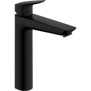 Hansgrohe Logis - Смесител за умивалник със сифон, EcoSmart, матово черно 71090670 (71090670)