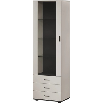 Cama meble Витрина Cama S1 SOHO 60x41x192 кашмир + черно (5903815011825)
