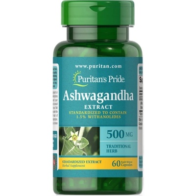 Puritan's Pride Ashwagandha Standardized Extract 500 mg [60 капсули]