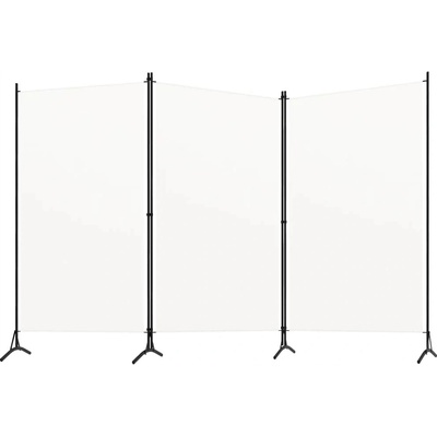 VidaXL 3panelová Paraván bílá 260 x 180 cm – Zboží Mobilmania