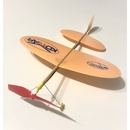 Igralet Letadlo Komár házecí model na gumu polystyren/dřevo 38x31cm v sáčku