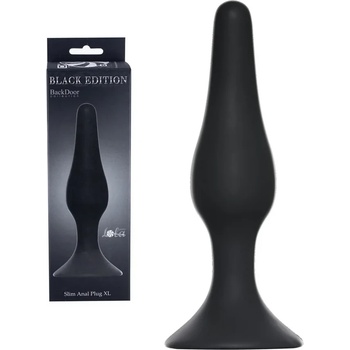 Анален плъг за интензивна стимулация, 15, 5см. - Slim Anal Plug XL Black (4204-01LOLA)