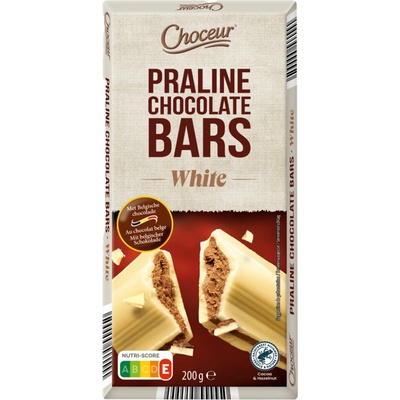 Choceur Praline Chocolate Bars White 200 g