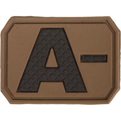 Mil-Tec Nášivka Miltec 3D Patch krvná skupina coyote A-