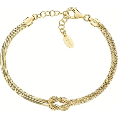 Amen Elegantný pozlátený náramok Love Knot BRNOAMGG1 19 cm