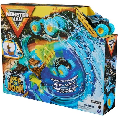 MONSTER JAM Hrací set MEGALODON LOOP OF DOOM 1:64