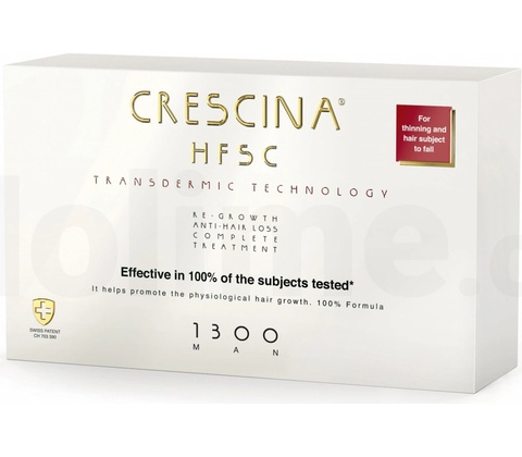 Crescina Transdermic 1300 Re-Growth and Anti-Hair Loss proti vypadávání vlasů pro muže 20 x 3,5 ml