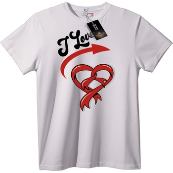 NOONEBRAND Тениска със сърце на любовта - 4XL, White