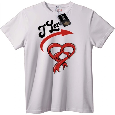 NOONEBRAND Тениска със сърце на любовта - 4XL, White