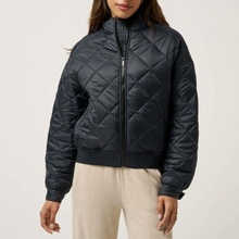 Travis Mathew Lights at night quilted jacket Obsidian