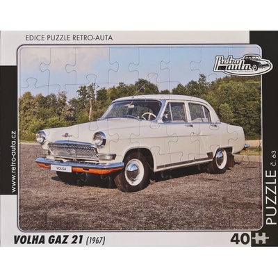 RETRO-AUTA č.63 Volga GAZ 21 (1967) 40 dielov