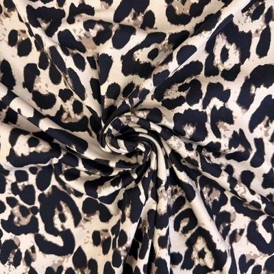 Tričkovina digital - Leopard na béžové