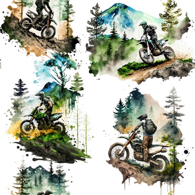 Funkční úplet na trička motocross