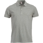 CLIQUE classic lincoln s/s / Мъжка поло тениска от плътен памук - сив меланж xl (67824407704)