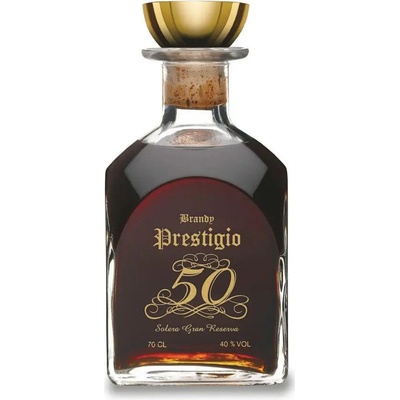 Prestigio Brandy 50 Solera Gran Reserva 40% 0,7 l (holá láhev) – Zbozi.Blesk.cz