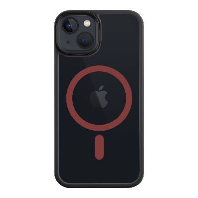 Хибриден удароустойчив кейс с MagSafe за iPhone 13 - Tactical MagForce Hyperstealth 2.0 Cover (черен-червен) (57983121085)